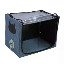 Cage de nébulisation pliable et spacieuse pour animaux de compagnie (chats et chiens), avec grand orifices,
