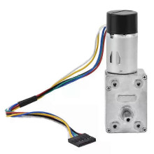 Réducteur de vitesse à double arbre avec encodeur pour moteur à vis sans fin CC 15 mm (6 V) JGY-370