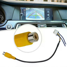 Adaptateur de câble d'entrée vidéo RCA 10 broches pour caméra de recul de voiture (connecteur de câble,