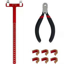 Pince à encoches pour corde d'arc, kit d'encoches en laiton, équerre en T, pince pour corde d'arc, kit