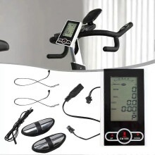 1 Moniteur de vélo d'exercice avec compteur de vitesse pour vélo stationnaire et appareil elliptique