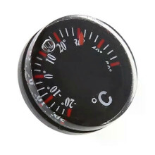 Thermomètre rond, moniteur de température circulaire, thermomètre Celsius pour intérieur, en plastique