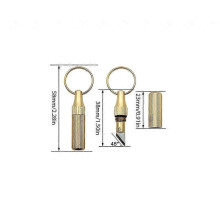 (Or) 1 couteau de poche portable en acier inoxydable, mini couteau capsule en laiton