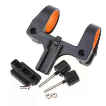 Support de lampe de vélo portable avec poignée rotative et pince pour lampe torche LED, support pour