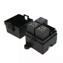 Boîte à fusibles combinée libre 40 A/80 A 4/5 broches avec boîtier de relais, 12 V/24 V CC, pour voiture