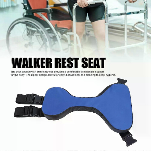 Siège adaptable pour déambulateur pliable - Repose-pieds - Installation facile - Accessoire de remplacement 2
