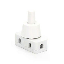 (Noir) Bouton-poussoir marche/arrêt autobloquant AC250V 10A 2 broches à verrouillage pour lampes, mini-interrupteurs