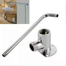 Bras de douche en acier inoxydable, flexible inférieur, pommeau de douche mural, bras d'extension, accessoires