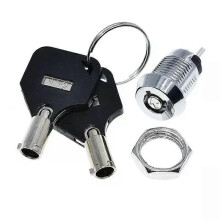 Acier inoxydable 12 mm pour serrure à clé 102, serrure électronique à double extraction avec 2 clés