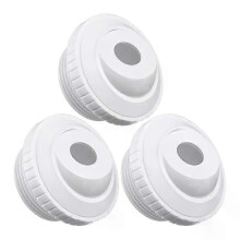 Lot de 3 buses blanches en PVC pour piscine, avec Ćillet d'ouverture et raccord d'entrĂ©e d'air pour
