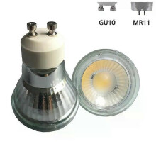 Ampoule LED mini GU10 35 mm spot 5 W dimmable 220 V 12 V blanc chaud/froid MR11 angle de diffusion pour