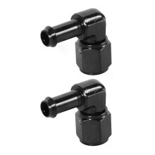 Raccord coudé pivotant femelle AN6 AN-6 à 90, raccord rapide en aluminium, anodisé noir, pour tuyau