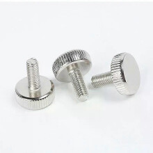 10 vis à oreilles moletées M3 GB835 en acier inoxydable 304, tête plate ronde, à serrage manuel, pour