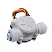 Capteur de débit d'eau à effet Hall, facile à installer, 2 points de connexion, raccord rapide G 1/4,