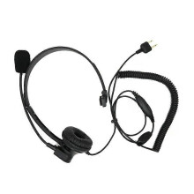 Casque-micro-perche pour talkie-walkie compatible avec les radios bidirectionnelles ICOM IC-V80, IC-V85,