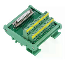 Plaque d'adaptation DB25M7 DC60V DB25 vers bornier, carte PCB, connecteur femelle droit avec boîtier