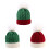 Newborns Christmas Caps Soft Knitted Wool Hat Comfortable-Red 2