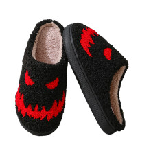 Halloween Slippers Plush House Home Shoes Non-Slip Indoor-M