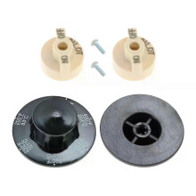 2 jeux de vannes de contrôle : bouton de réglage beige et bouton de thermostat 200-400 F pour friteuses