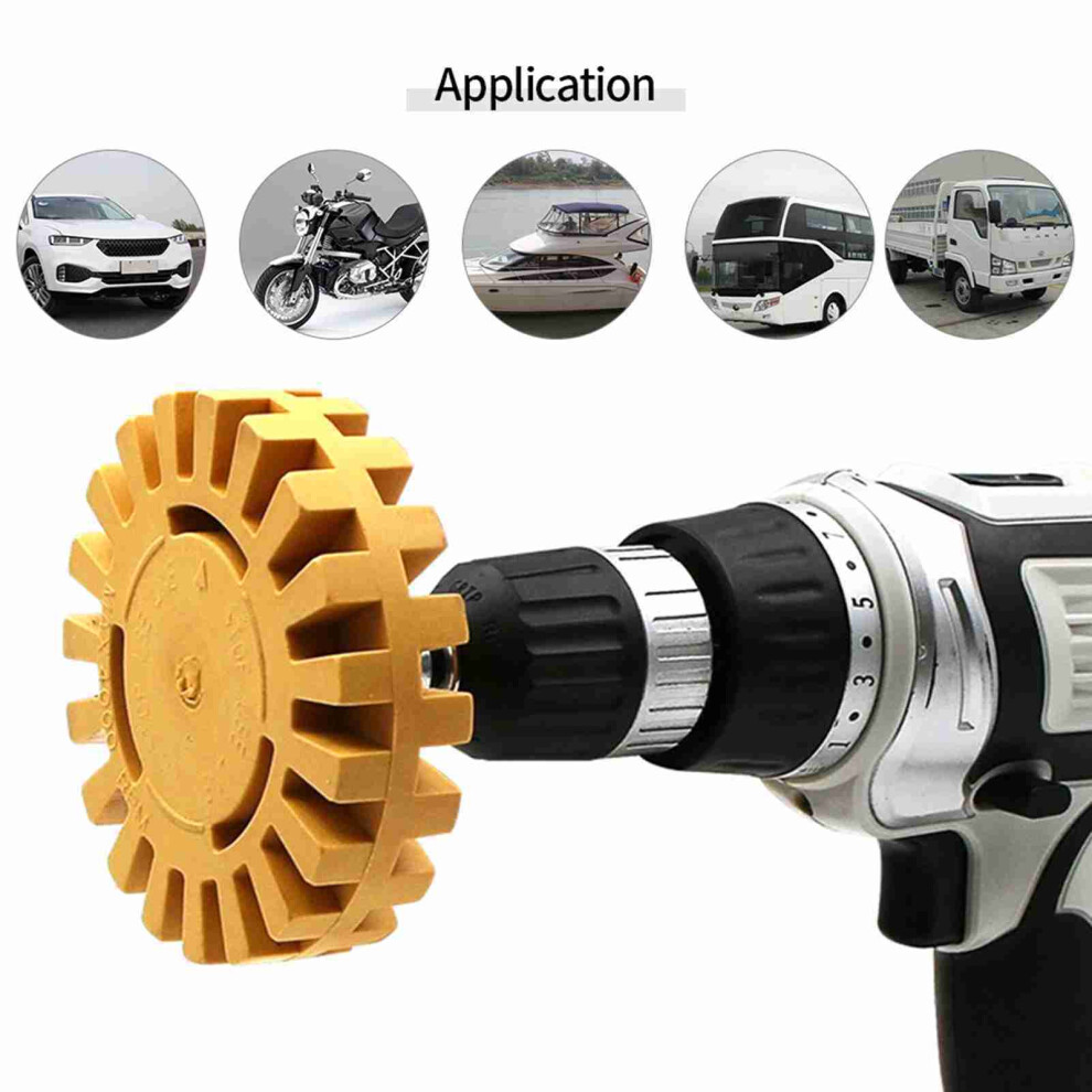 4 Inch Pneumatic Rubber Decal Remover Wheel For Car Sticker Removal 3641363620855