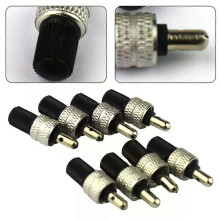 Pièces de vélo : 4 valves de vélo (environ 4 g), outils d'entretien, valves Dunlop (Allemagne), neuves.