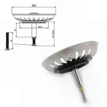 (A)1 pièce Crépine de rechange pour évier de cuisine Blanco, filtre de vidange, accessoires pour évier