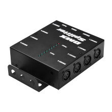 1 Way Signal Splitter 8 Channel Amplifier for Stage Lighting Black