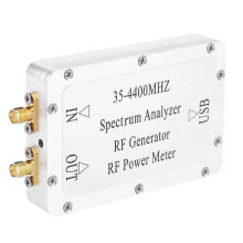 Analyseur de spectre 35-4400 MHz, boîtier en alliage d'aluminium CNC, wattmètre à balayage de source