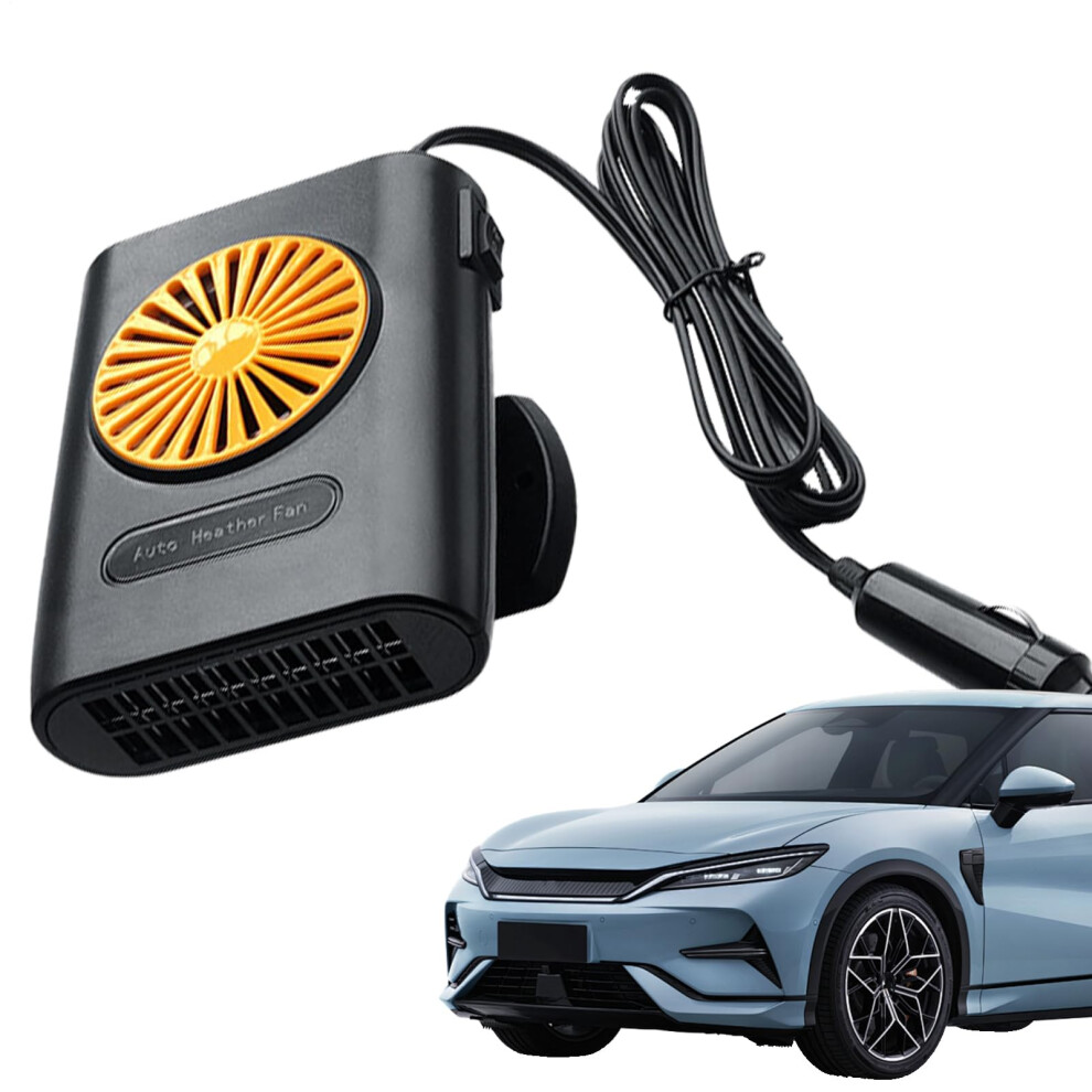Car Heaters 12V Car Window Defogger For Sedans Suvs Rvs Trucks Auto Window Demister Portable Heating Fan Orange 9339159375259