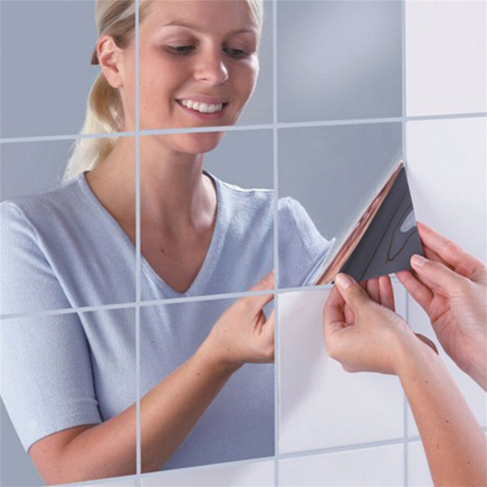 Self-Adhesive Pet Mirror Tiles Flexible Non-Glass Mirror Sheets For Living Room 8061363621150