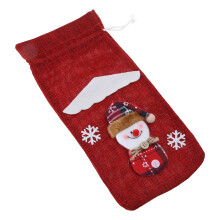 Christmas Wine Bottle Cover Wine Gift Bags with Drawstring-A
