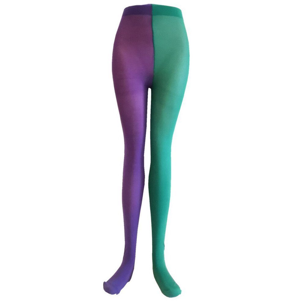 Purple/Green Pantyhose Stockings Boys Girls Christmas- Yin Yan