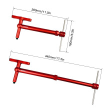 Tail-Hook-Ausrichtungs-Korrektor, 280-440 mm Rot/Schwarz