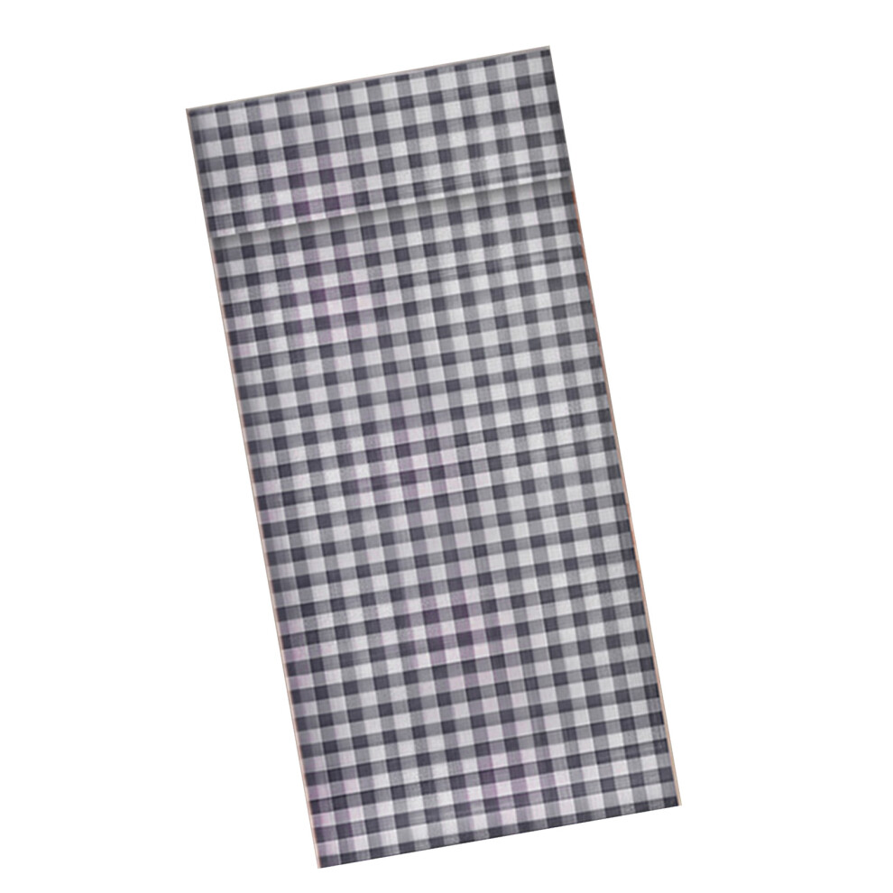 Classical Checkered Door Window Curtain Privacy Thermal-grey-image-OPC-PN6PHJ5-NEW