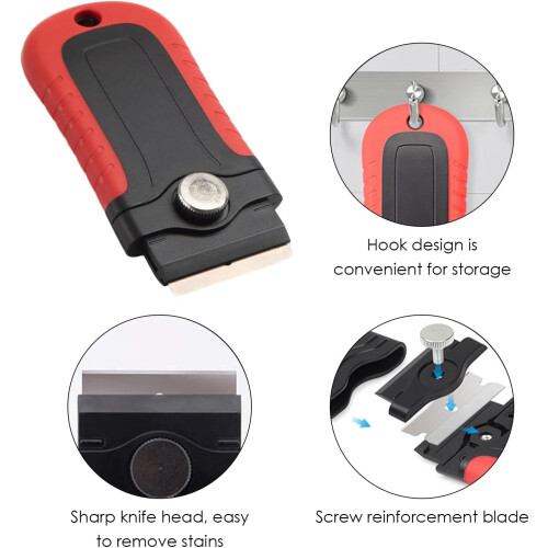 Multifunctional Cleaning Scraper 1Piece Kit 10 Replacement Accessories Car Film Kitchen Decontamination 1