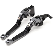 Motorcycle Brake Lever CNC Extendable Folding Adjustable Levers Size for Yamaha YZF R125 20122013 Titanium