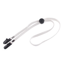 Windproof Mask Cord Headwear Clip for Sports Enthusiasts-White