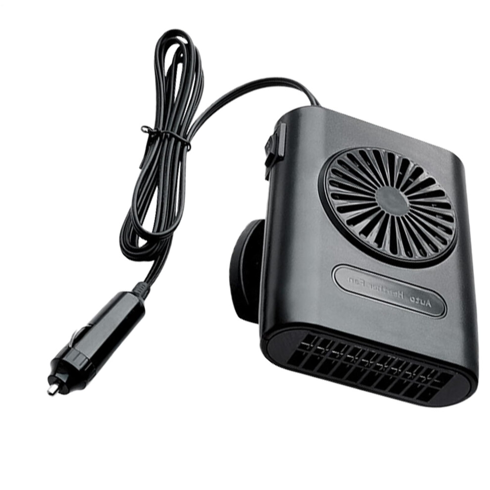 Car Heater Portable 12V Auto Demister For Sedans, Trucks, Suvs, Rvs Winter Camping Windshield Demister Black 9323874110509