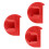 3Pcs Small Sewing Border Accessory Set Plastic Crafting-Red 1