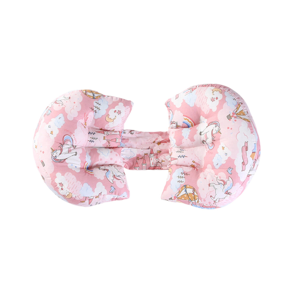 Ergonomic U Shape Lumbar Support Pillow For Side-Rainbow Horse
