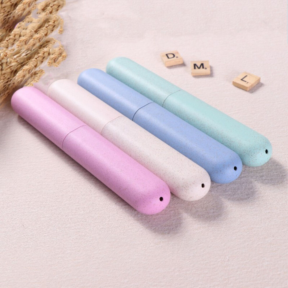 Travel Toothbrush Holder Pink Dust-Proof Lightweight Plastic Travel Case 9401363623119
