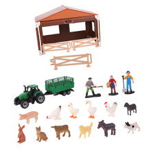 Farmhouse Miniature Collection 21 Piece Plastic Farm Animals