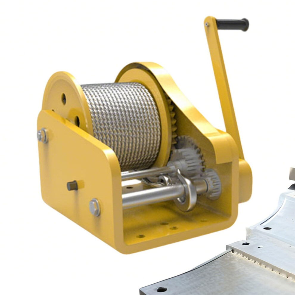 Heavy Duty Manual Winch 1800Lbs Capacity 2Way Selflocking Gear Steel Cable Hook 99 Ft For Towing Trucks Boats Trailers 9067246024925
