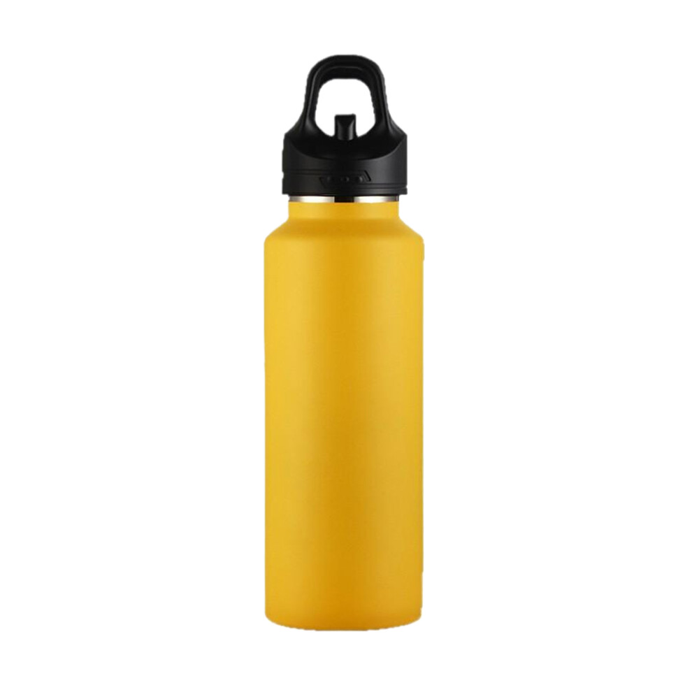 (yellow) Non-threaded Insulated Cup Stainless Steel Thermal Bottle For Cyclists-image-OPC-PN6PNS9-NEW