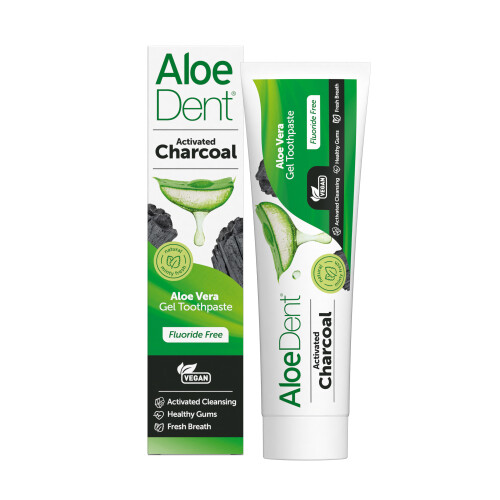 AloeDent Charcoal FluorideFree Toothpaste 100mlX12