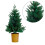Simulation Christmas Tree with Gold Basin Desktop-Green 45CM 1