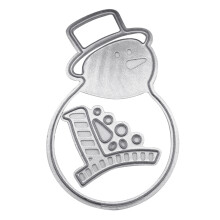 Cartoon Snowman Cutting Die Stencil for Creative Paper Art