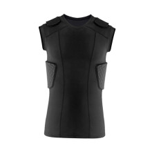 Men's Compression Shirt Padded Chest Protection Compression Fit Breathable Fabric Size MXXL Athletic Training