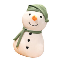Practical Snowmans Beanbag Plush Soft Stuffed Toy for-Green S