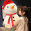 Practical Snowmans Beanbag Plush Soft Stuffed Toy for-Green S 7